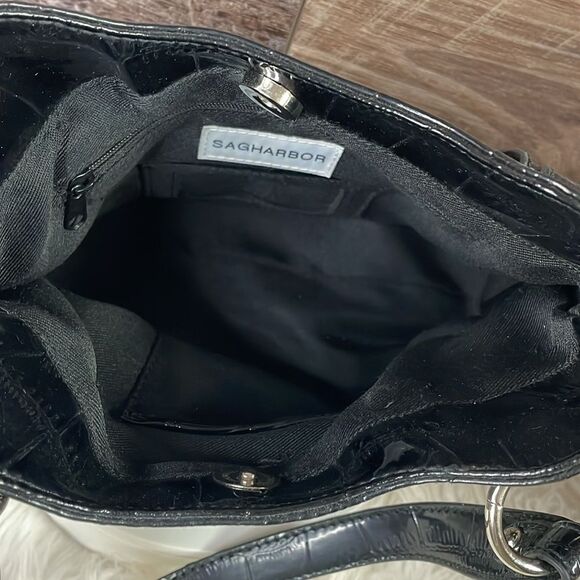 Sag Harbor Ladies Black and Gray Handbag - Picture 12 of 13